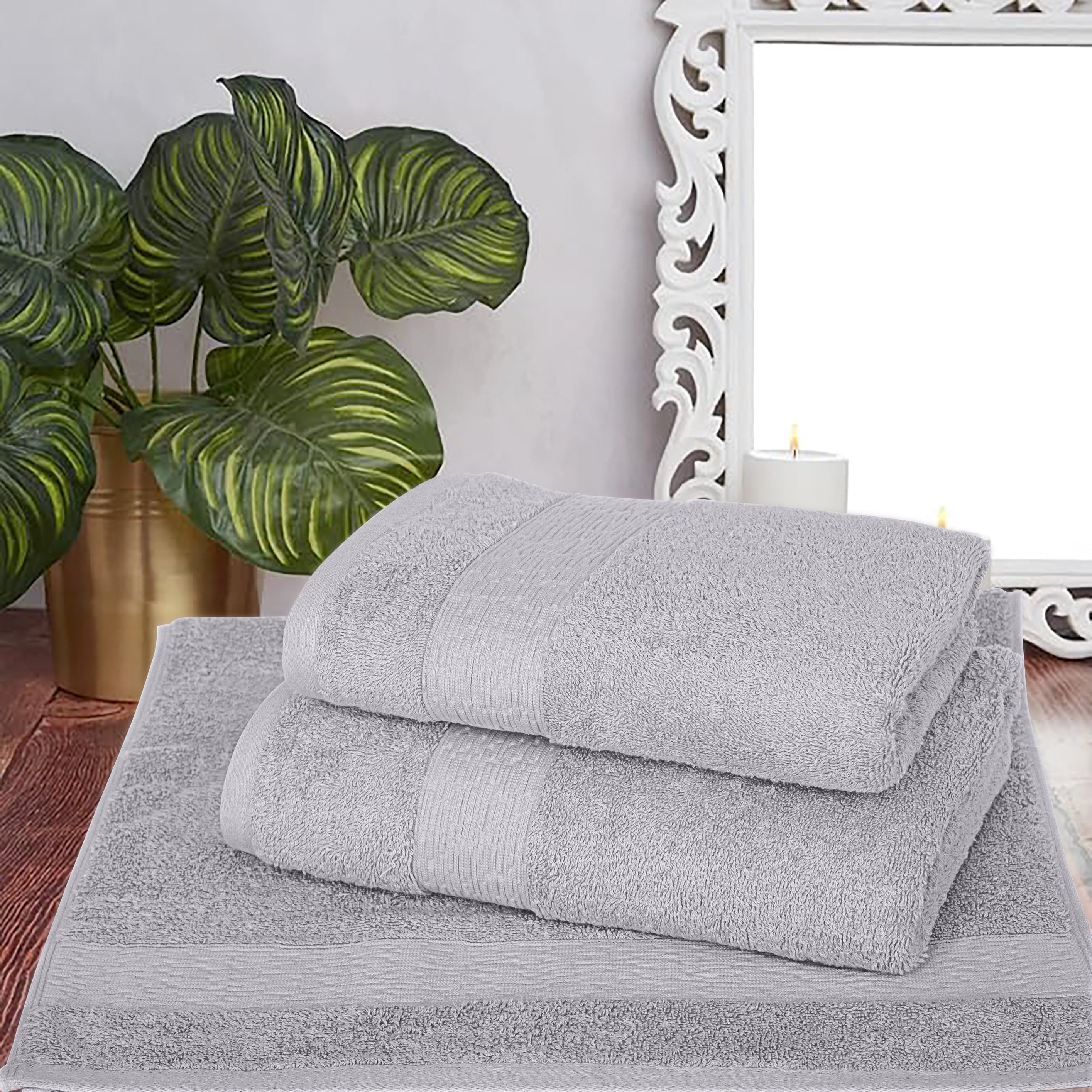 Badetücher, 70 x 140 cm, Handtücher, 50 x 100 cm, 100% Baumwolle, 550 g/m², Oeko-TEX® Zertifiziert