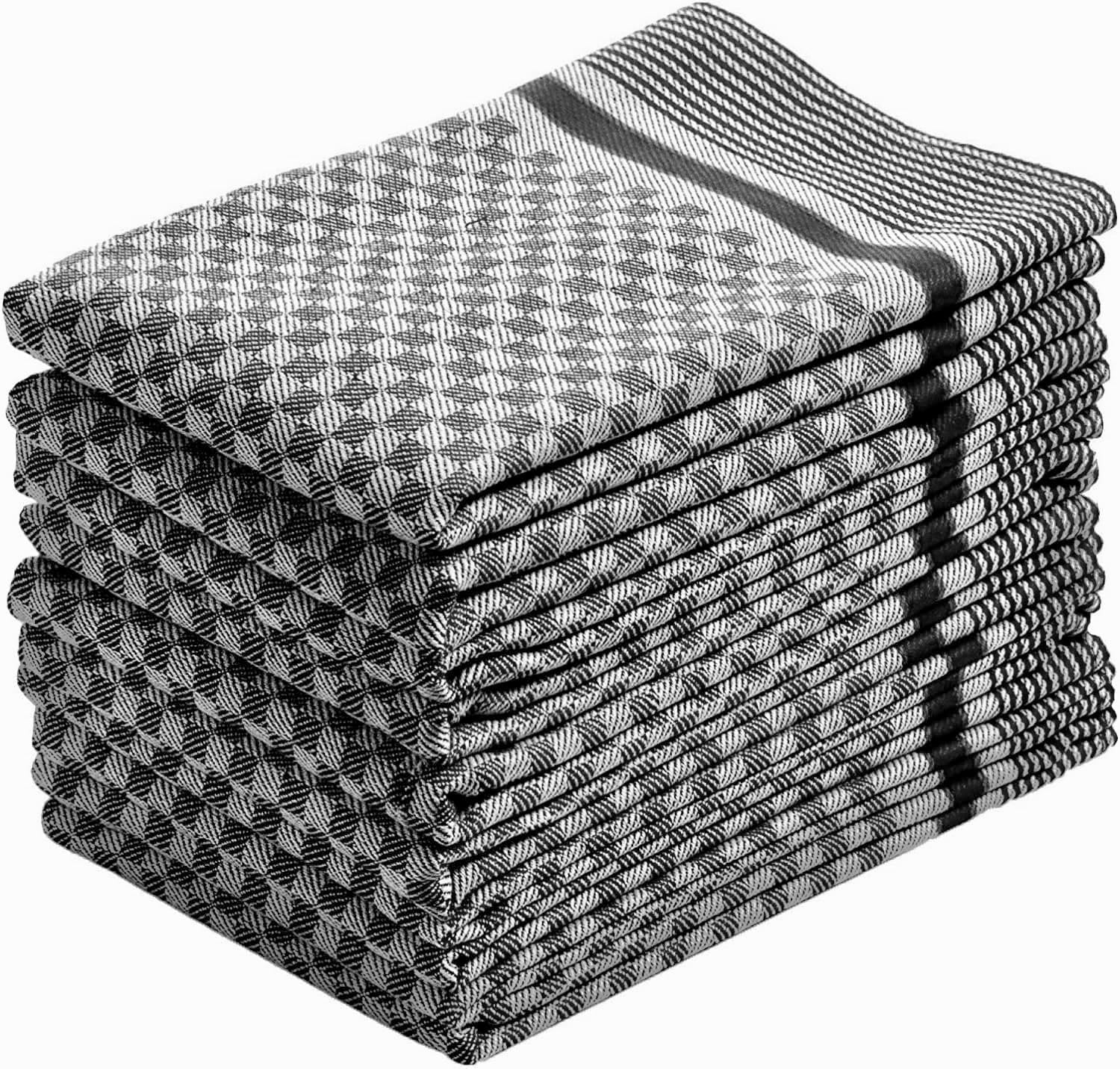 Heim24h Küchentücher 5er Set 50x70 cm aus 100% Baumwolle, Oeko Tex® Standard 100 zertifiziert,