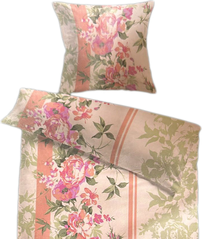 Bettwäsche 135x200 cm 2-teilig – 100 % Baumwolle Renforcé mit Reißvers – Heim24h