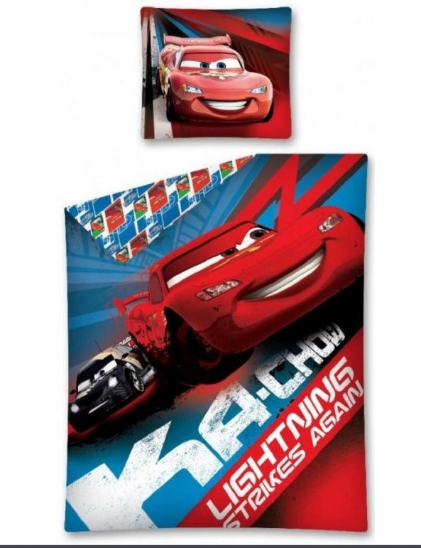 Kinder Bettwäsche 135x200cm, 2-Teilig Bettbezug Set mit Car Muster