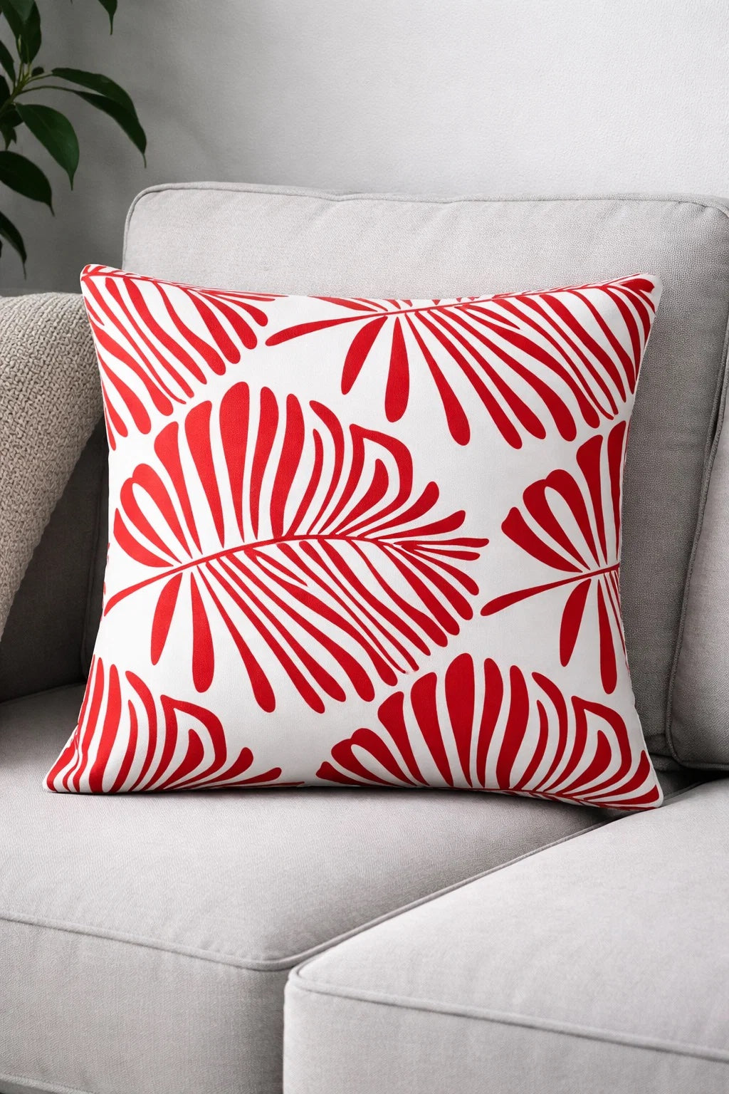 Heim24h, 2er-Set Kissenbezug Sofakissen Dekokissen mit Reißverschluss, 100 % Baumwolle