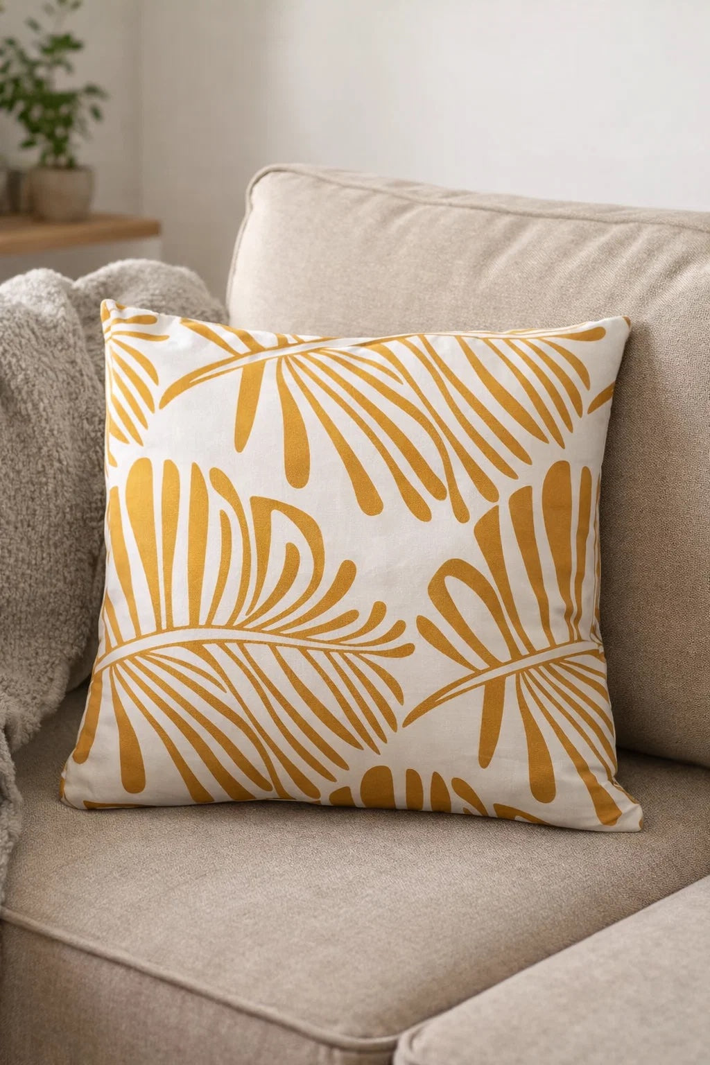 Heim24h, 2er-Set Kissenbezug Sofakissen Dekokissen mit Reißverschluss, 100 % Baumwolle