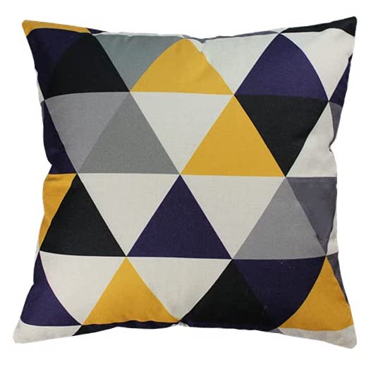 Heim24h, 2er-Set Kissenbezug Sofakissen Dekokissen mit Reißverschluss, 100 % Baumwolle