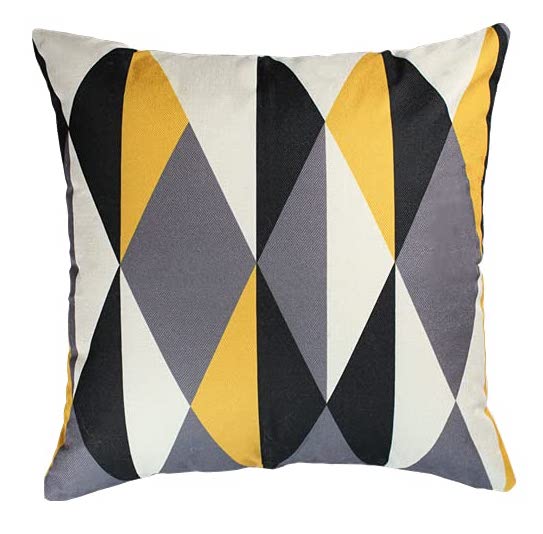 Heim24h, 2er-Set Kissenbezug Sofakissen Dekokissen mit Reißverschluss, 100 % Baumwolle