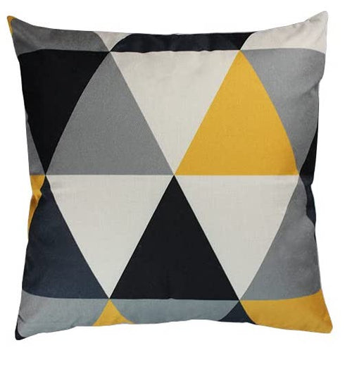 Heim24h, 2er-Set Kissenbezug Sofakissen Dekokissen mit Reißverschluss, 100 % Baumwolle