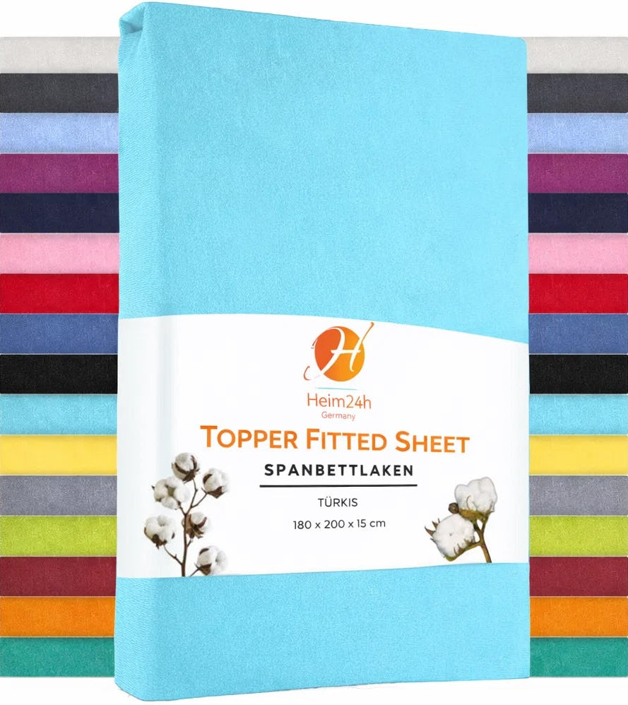Topper Spannbettlaken 100% Baumwolle Bettlaken