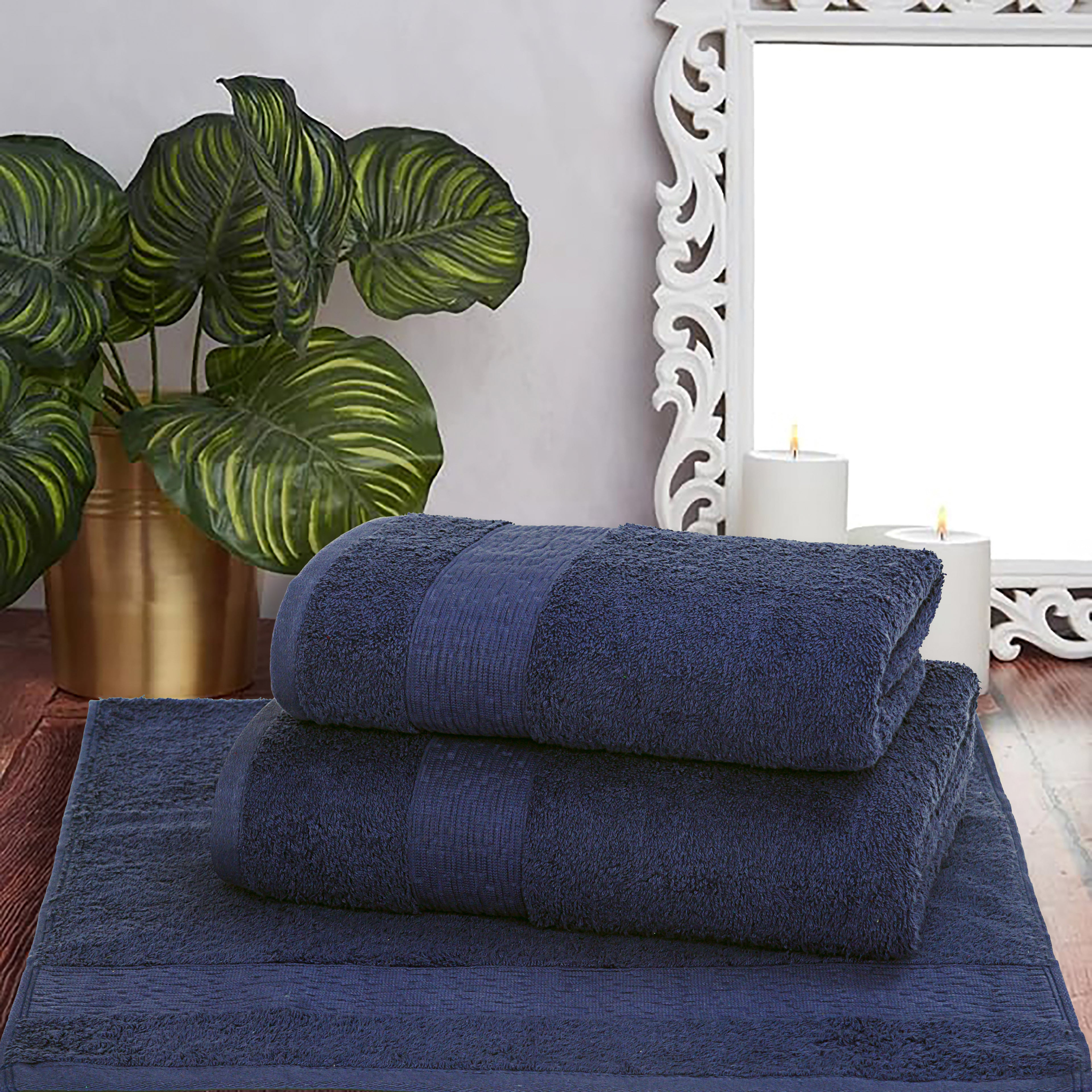 Badetücher, 70 x 140 cm, Handtücher, 50 x 100 cm, 100% Baumwolle, 550 g/m², Oeko-TEX® Zertifiziert