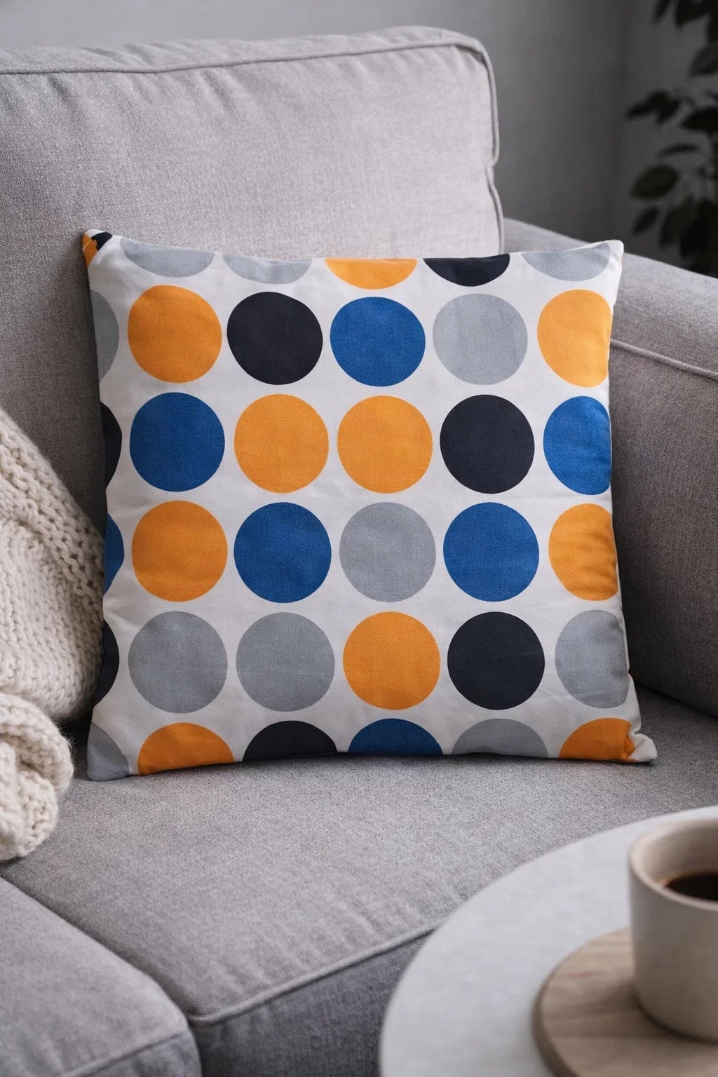 Heim24h, 2er-Set Kissenbezug Sofakissen Dekokissen mit Reißverschluss, 100 % Baumwolle