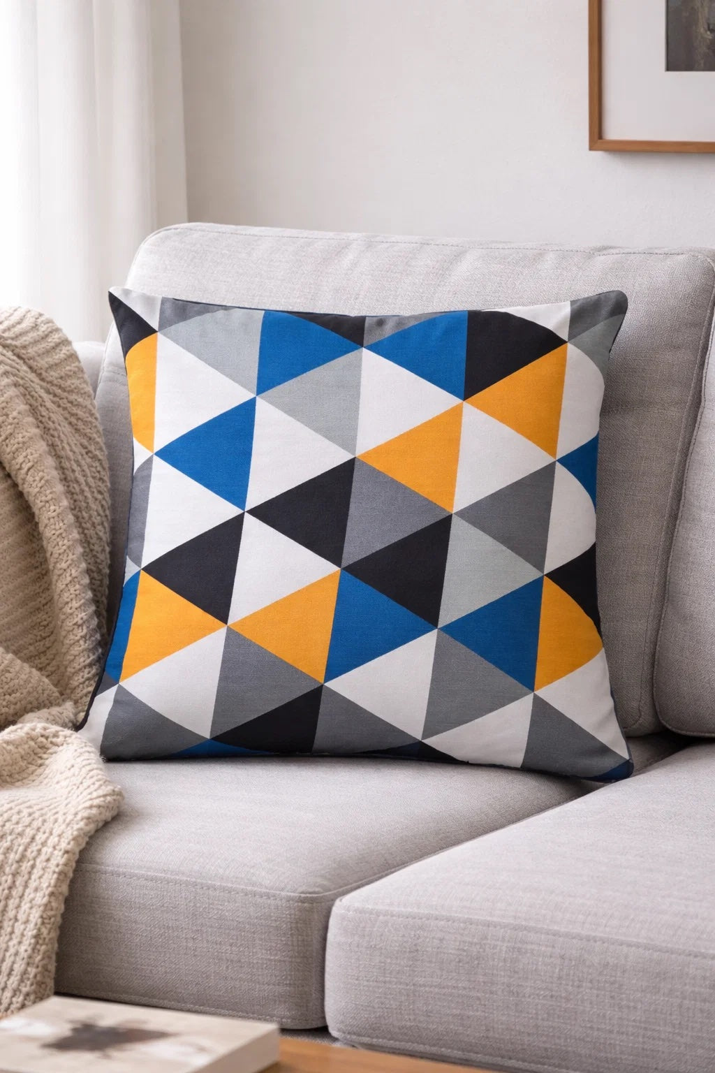 Heim24h, 2er-Set Kissenbezug Sofakissen Dekokissen mit Reißverschluss, 100 % Baumwolle