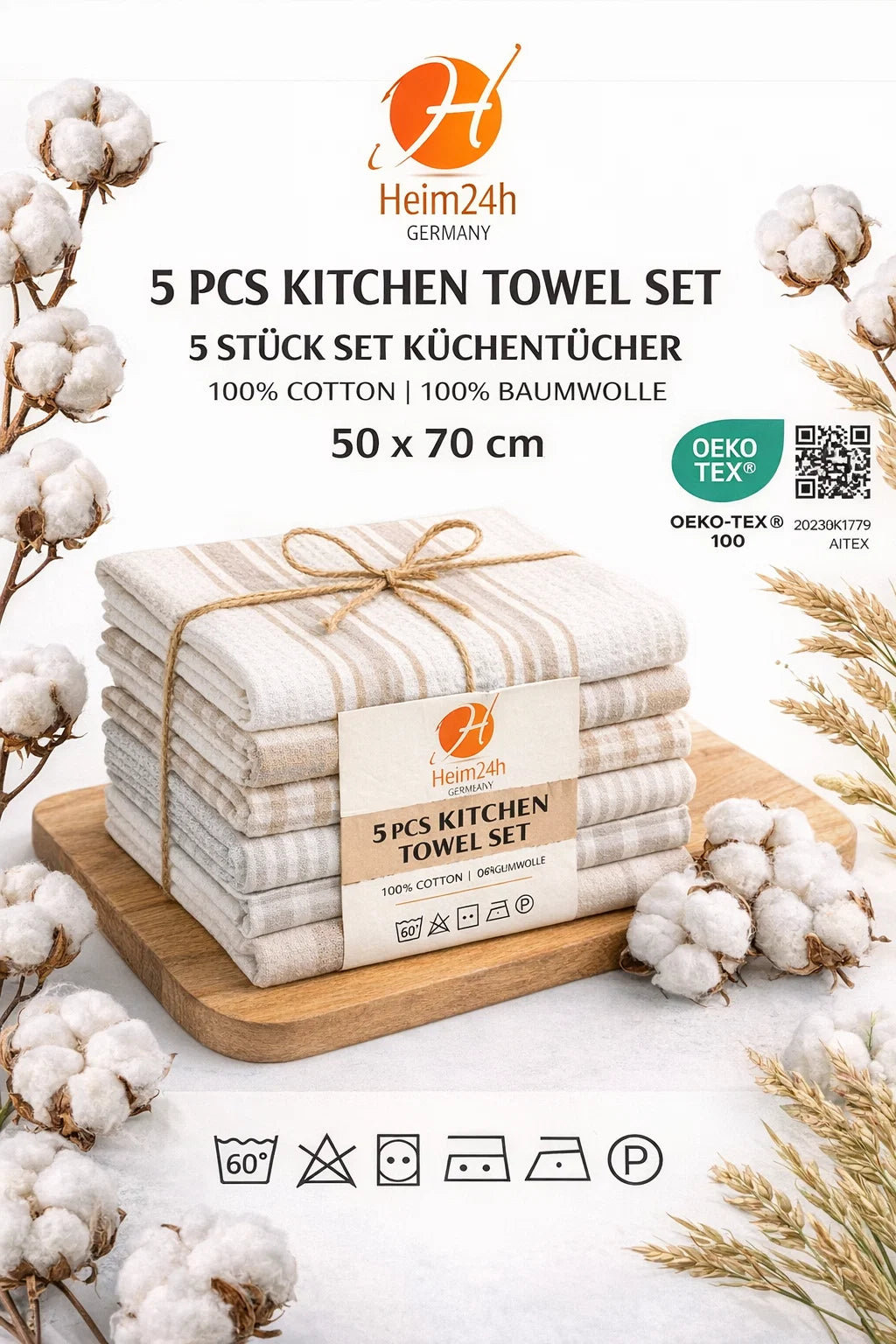 Küchentücher 5er Set 50x70 cm / 10er Set 50x70 cm
