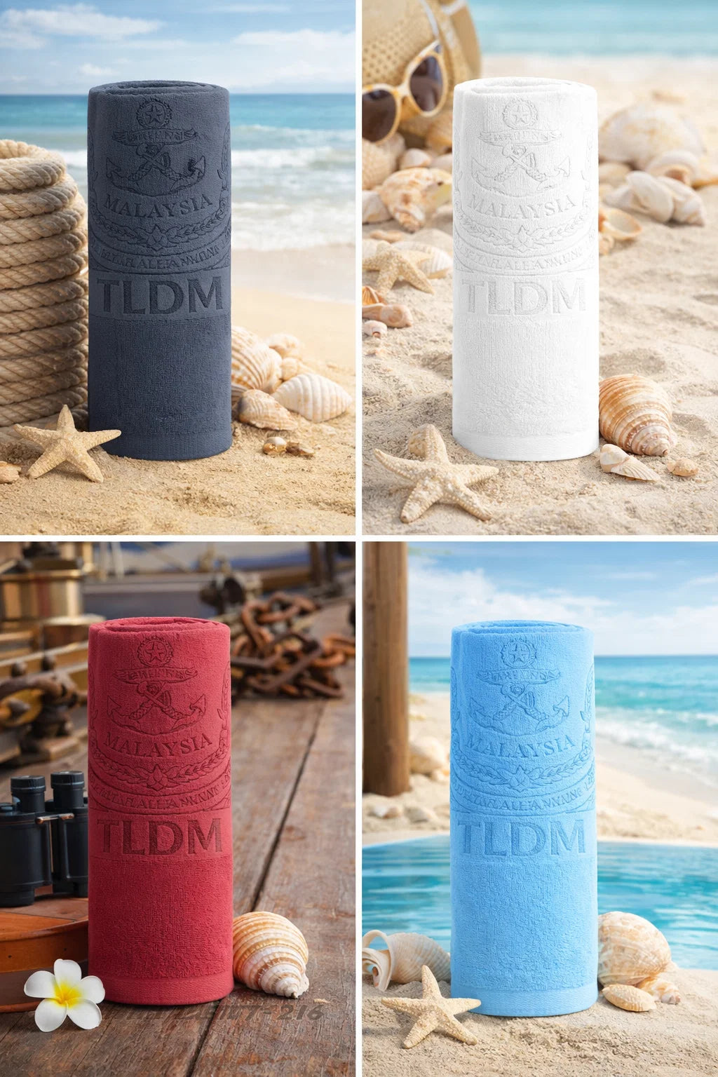 TDLM Badetücher, 70 x 140 cm